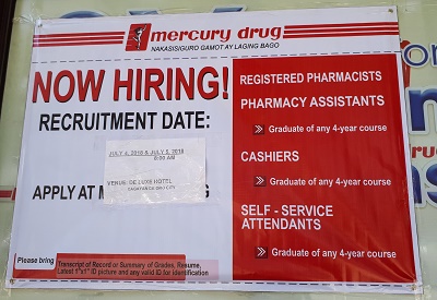 Mercury drug job openings 2013